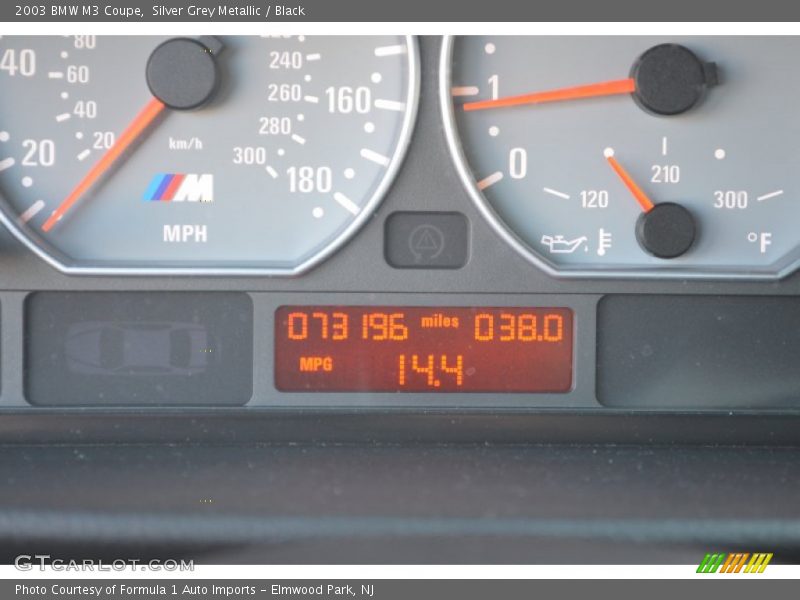 Silver Grey Metallic / Black 2003 BMW M3 Coupe
