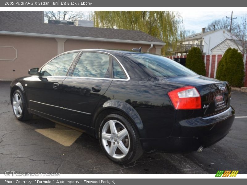 Brilliant Black / Ebony 2005 Audi A4 3.0 Sedan