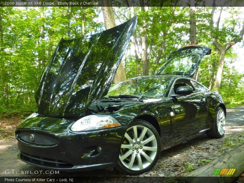 Ebony Black / Charcoal 2008 Jaguar XK XK8 Coupe