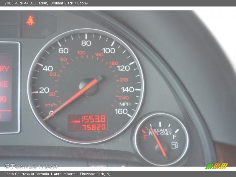 Brilliant Black / Ebony 2005 Audi A4 3.0 Sedan