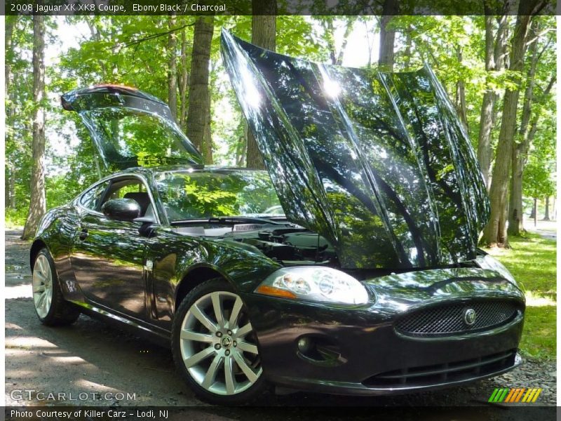 Ebony Black / Charcoal 2008 Jaguar XK XK8 Coupe