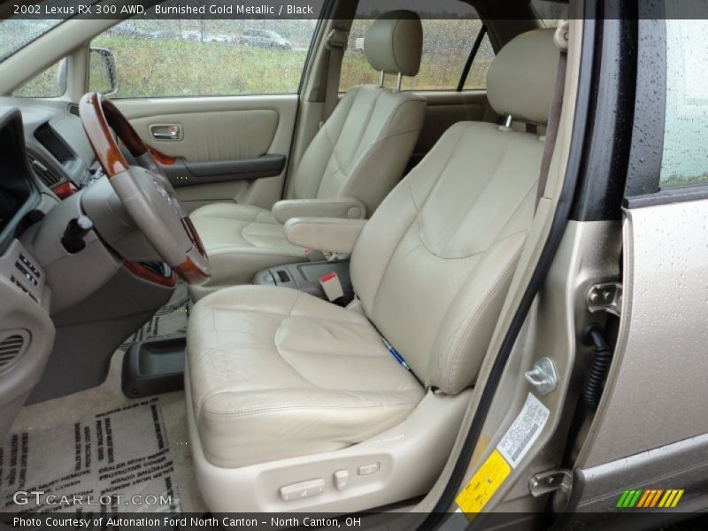 Burnished Gold Metallic / Black 2002 Lexus RX 300 AWD
