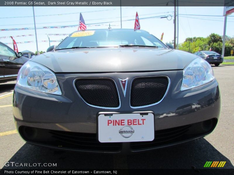 Dark Steel Gray Metallic / Ebony Black 2008 Pontiac G6 Sedan