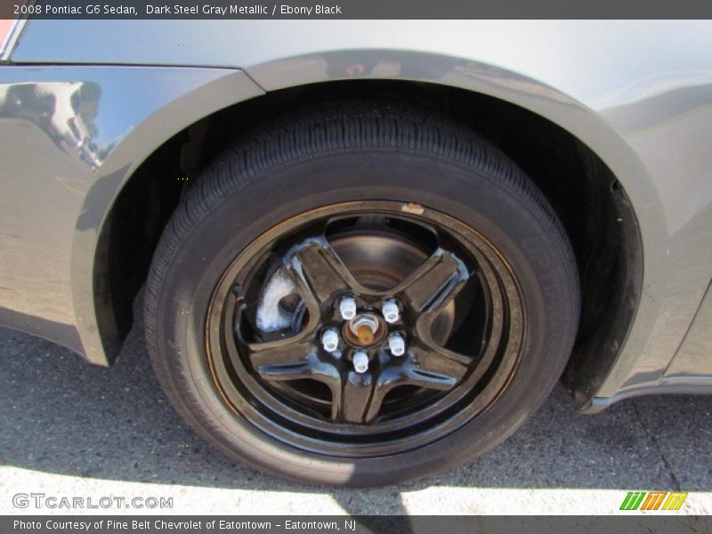 Dark Steel Gray Metallic / Ebony Black 2008 Pontiac G6 Sedan
