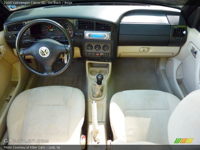 Uni Black / Beige 2000 Volkswagen Cabrio GL