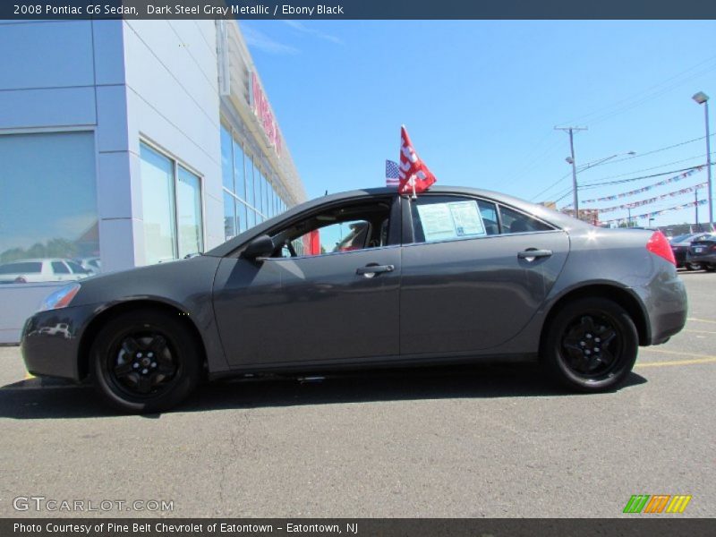 Dark Steel Gray Metallic / Ebony Black 2008 Pontiac G6 Sedan
