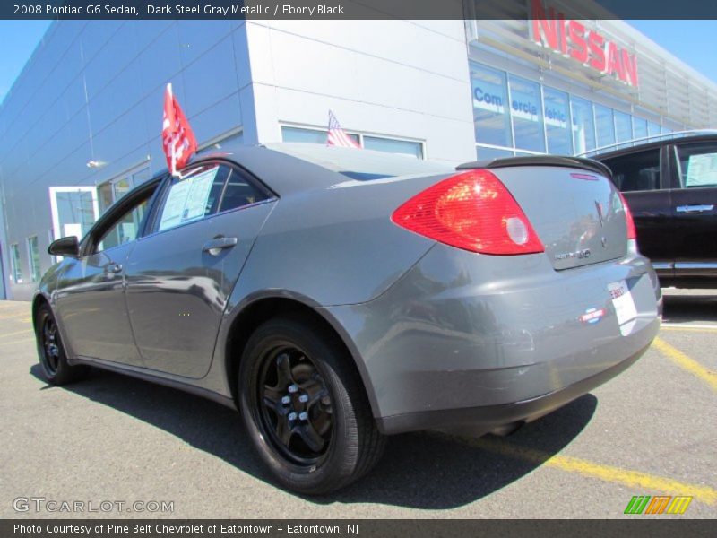 Dark Steel Gray Metallic / Ebony Black 2008 Pontiac G6 Sedan