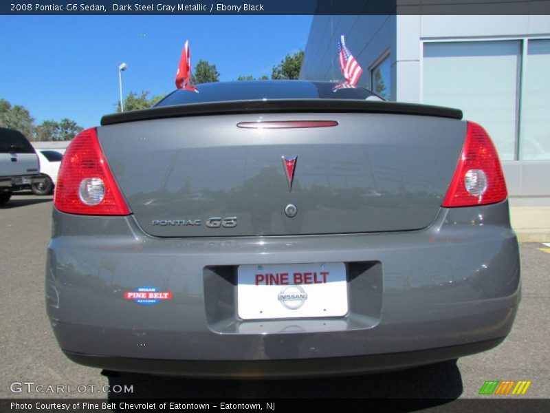 Dark Steel Gray Metallic / Ebony Black 2008 Pontiac G6 Sedan
