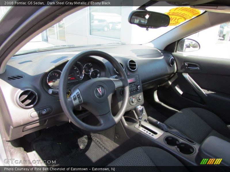 Dark Steel Gray Metallic / Ebony Black 2008 Pontiac G6 Sedan