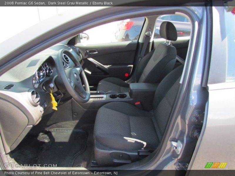 Dark Steel Gray Metallic / Ebony Black 2008 Pontiac G6 Sedan