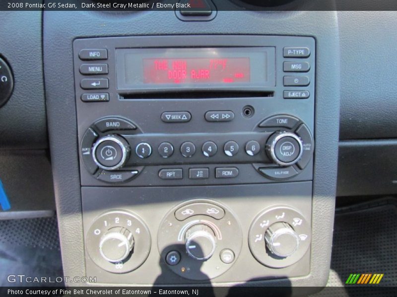 Dark Steel Gray Metallic / Ebony Black 2008 Pontiac G6 Sedan