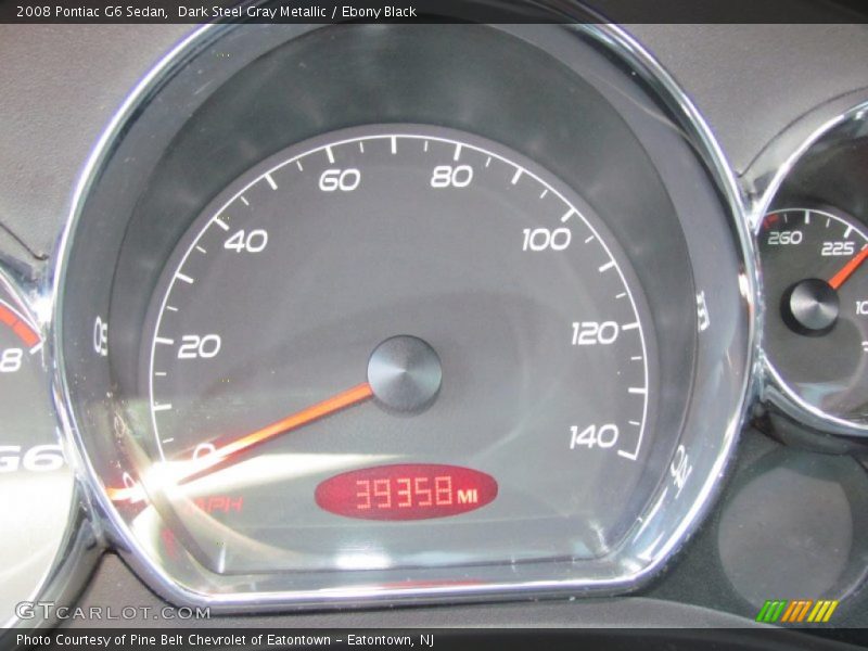 Dark Steel Gray Metallic / Ebony Black 2008 Pontiac G6 Sedan