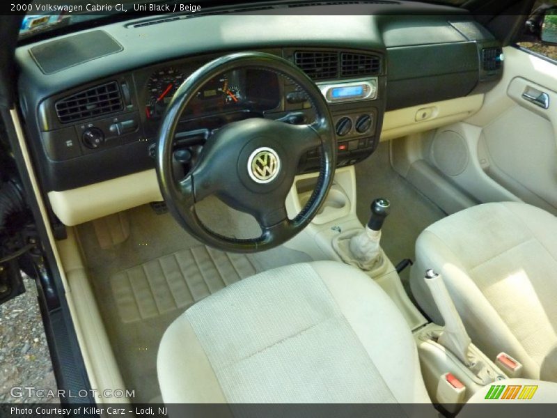 Uni Black / Beige 2000 Volkswagen Cabrio GL