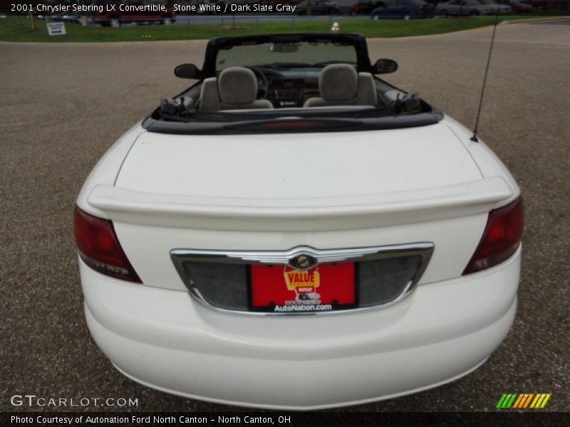 Stone White / Dark Slate Gray 2001 Chrysler Sebring LX Convertible