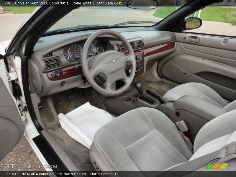 Dark Slate Gray Interior - 2001 Sebring LX Convertible 