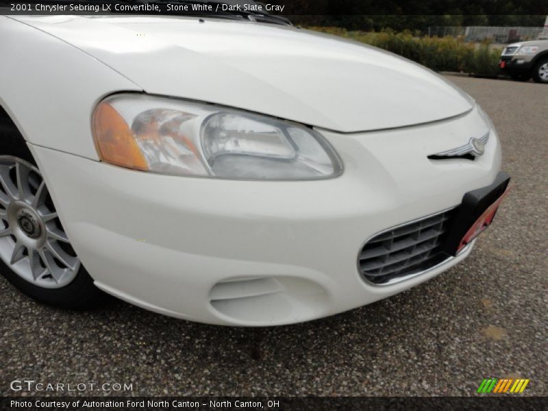 Stone White / Dark Slate Gray 2001 Chrysler Sebring LX Convertible
