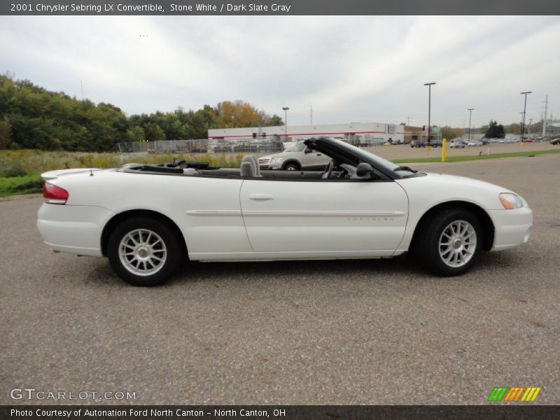 Stone White / Dark Slate Gray 2001 Chrysler Sebring LX Convertible