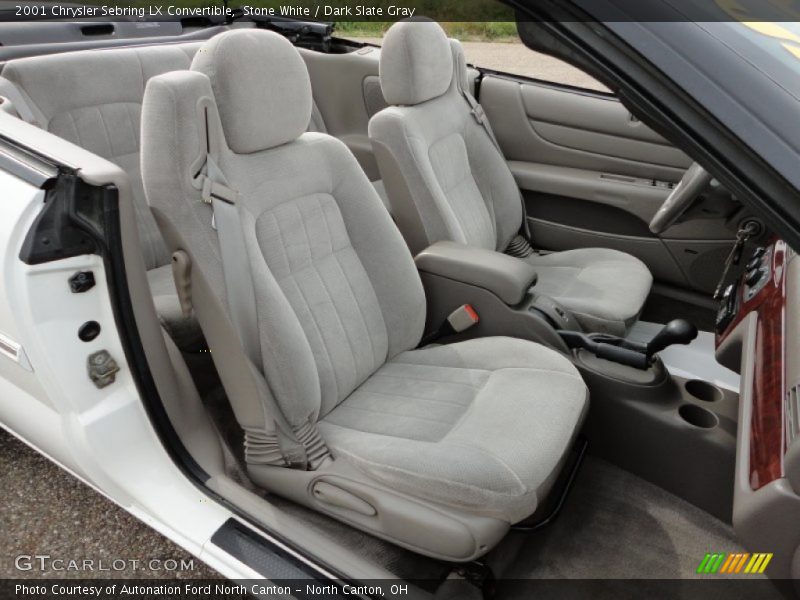 Stone White / Dark Slate Gray 2001 Chrysler Sebring LX Convertible