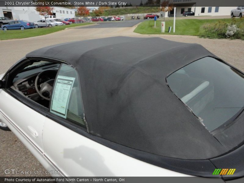 Stone White / Dark Slate Gray 2001 Chrysler Sebring LX Convertible