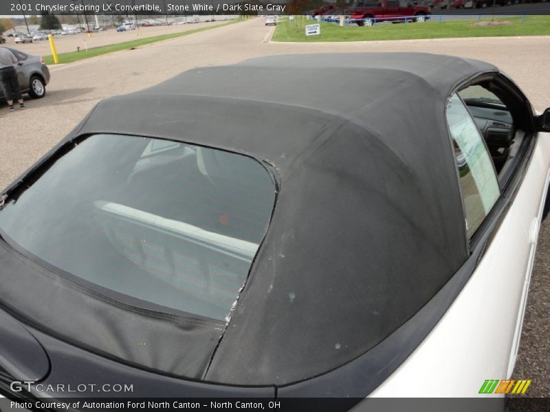 Stone White / Dark Slate Gray 2001 Chrysler Sebring LX Convertible