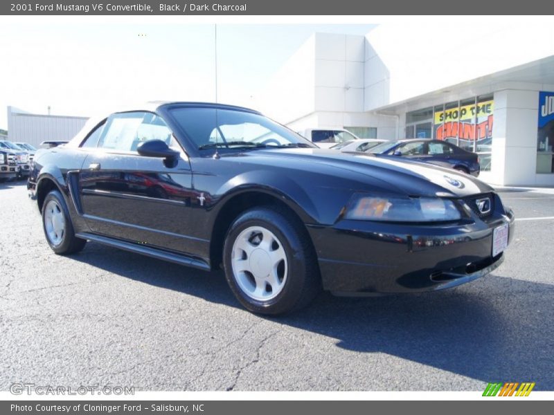 Black / Dark Charcoal 2001 Ford Mustang V6 Convertible