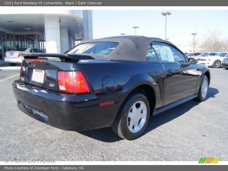 Black / Dark Charcoal 2001 Ford Mustang V6 Convertible