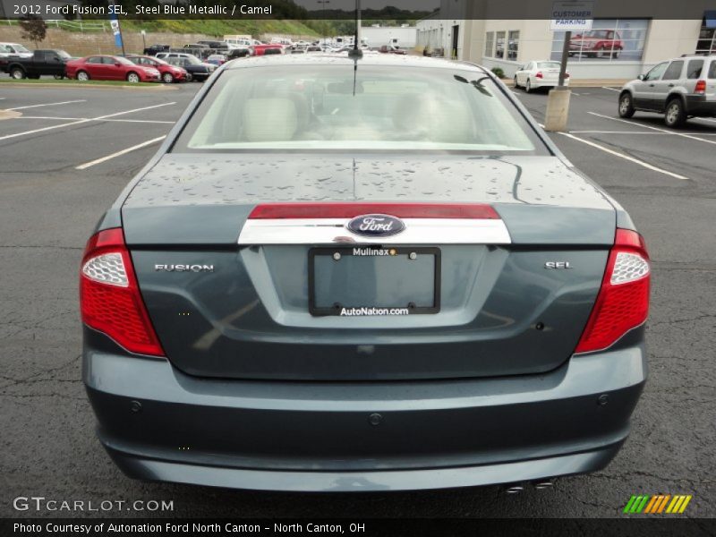 Steel Blue Metallic / Camel 2012 Ford Fusion SEL