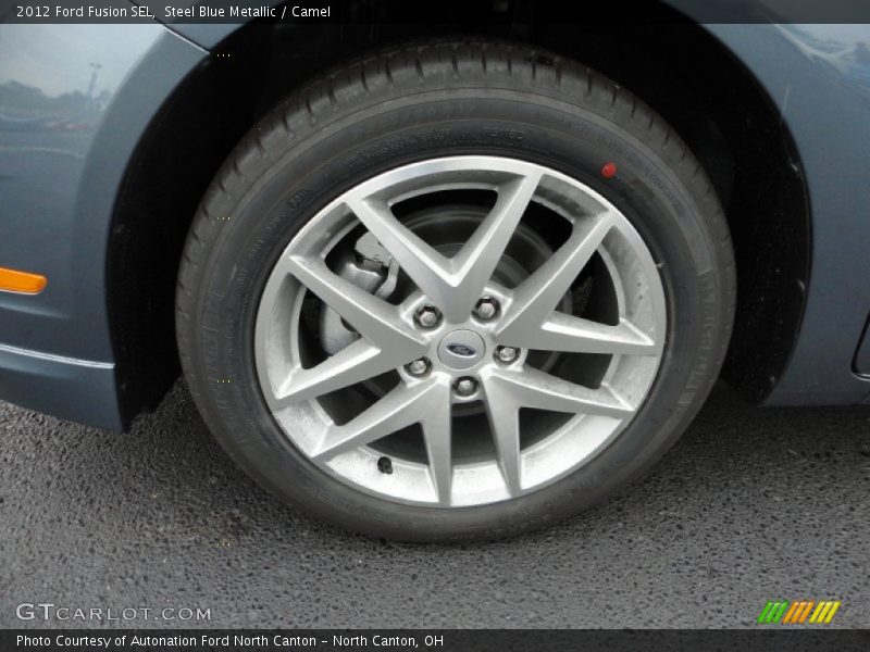 Steel Blue Metallic / Camel 2012 Ford Fusion SEL