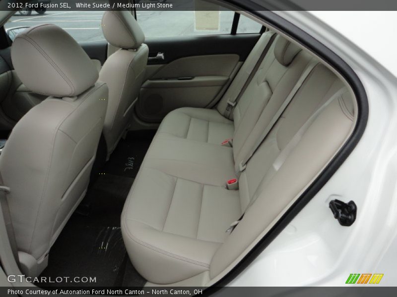 White Suede / Medium Light Stone 2012 Ford Fusion SEL