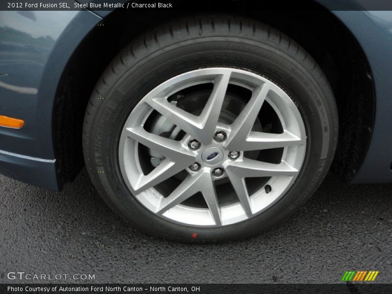 Steel Blue Metallic / Charcoal Black 2012 Ford Fusion SEL