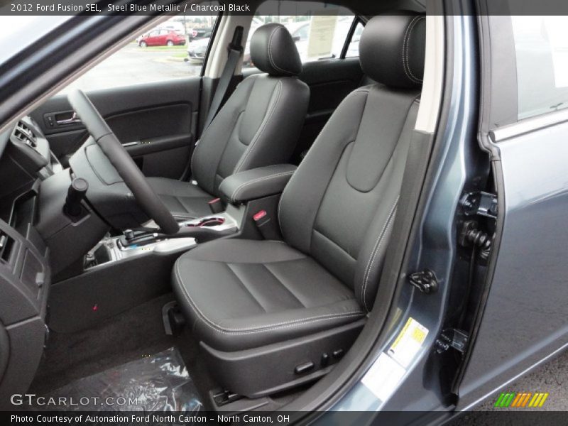 Steel Blue Metallic / Charcoal Black 2012 Ford Fusion SEL