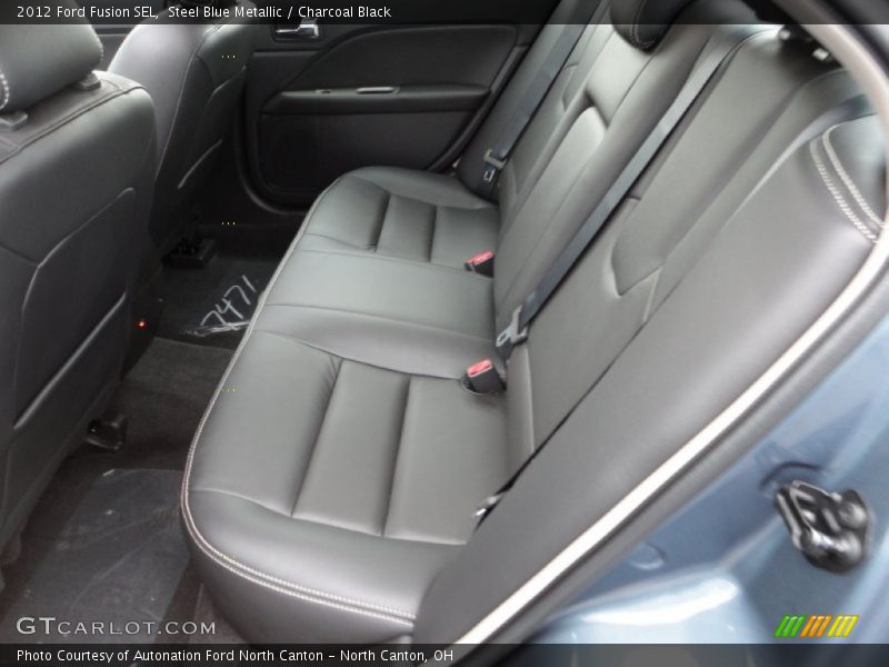 Steel Blue Metallic / Charcoal Black 2012 Ford Fusion SEL