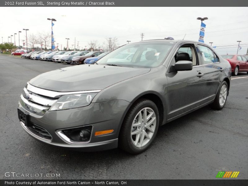 Sterling Grey Metallic / Charcoal Black 2012 Ford Fusion SEL