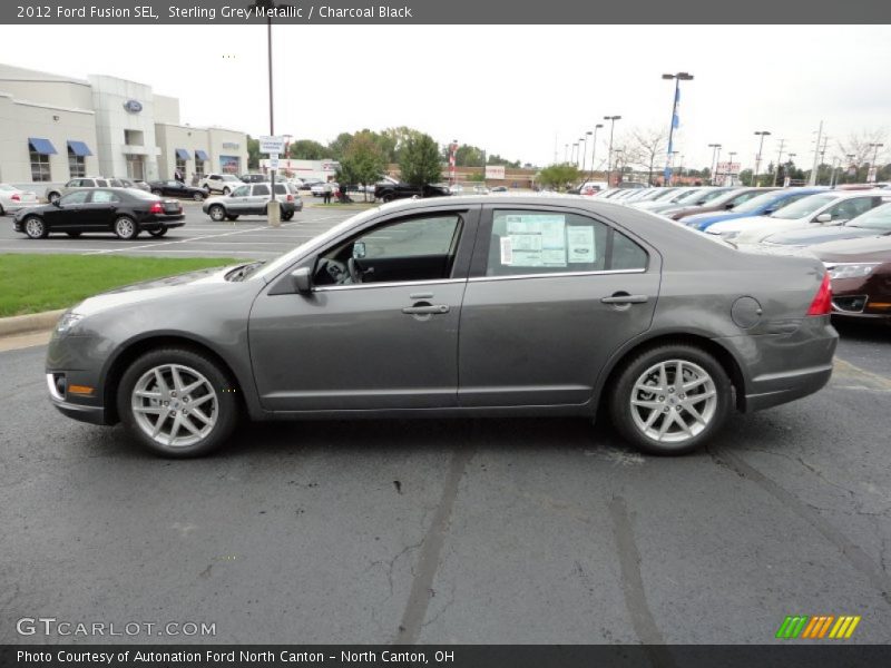 Sterling Grey Metallic / Charcoal Black 2012 Ford Fusion SEL
