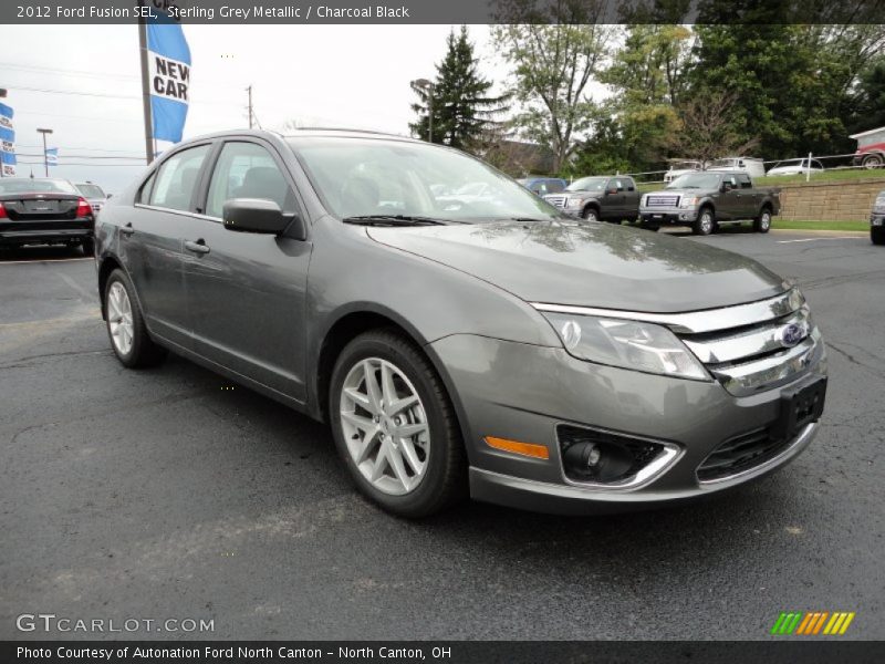Sterling Grey Metallic / Charcoal Black 2012 Ford Fusion SEL
