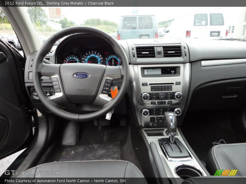 Sterling Grey Metallic / Charcoal Black 2012 Ford Fusion SEL