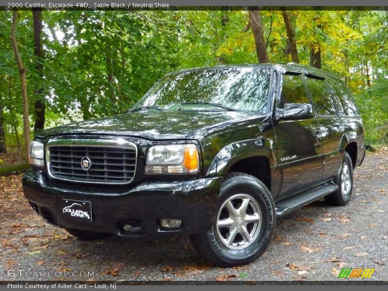 Sable Black / Neutral Shale 2000 Cadillac Escalade 4WD