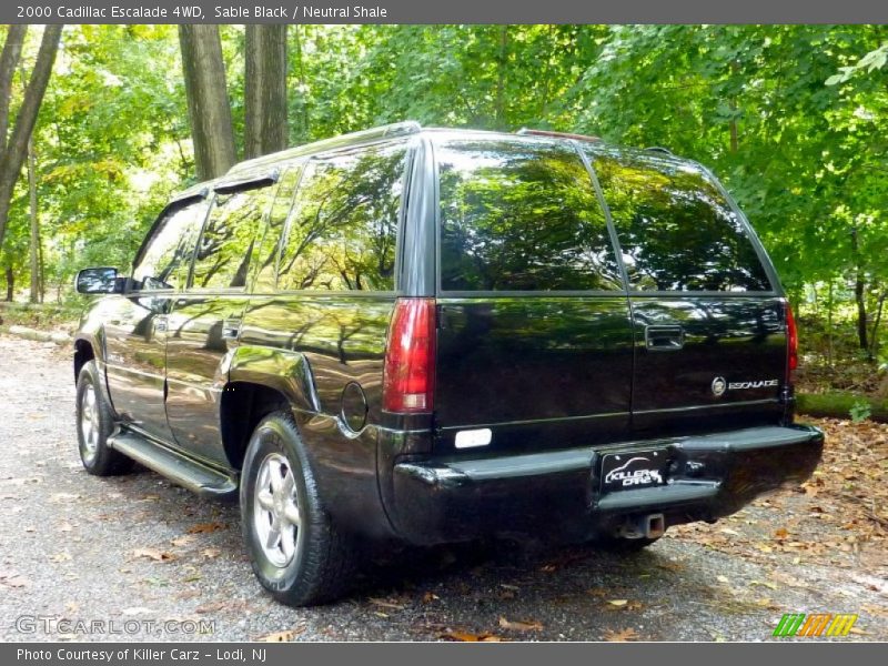 Sable Black / Neutral Shale 2000 Cadillac Escalade 4WD