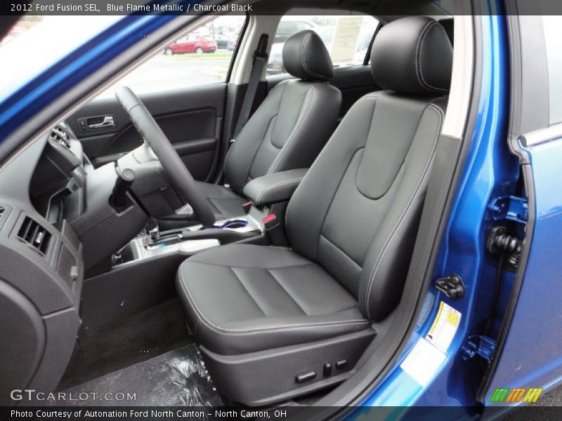 Blue Flame Metallic / Charcoal Black 2012 Ford Fusion SEL