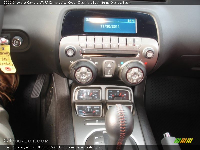 Cyber Gray Metallic / Inferno Orange/Black 2011 Chevrolet Camaro LT/RS Convertible