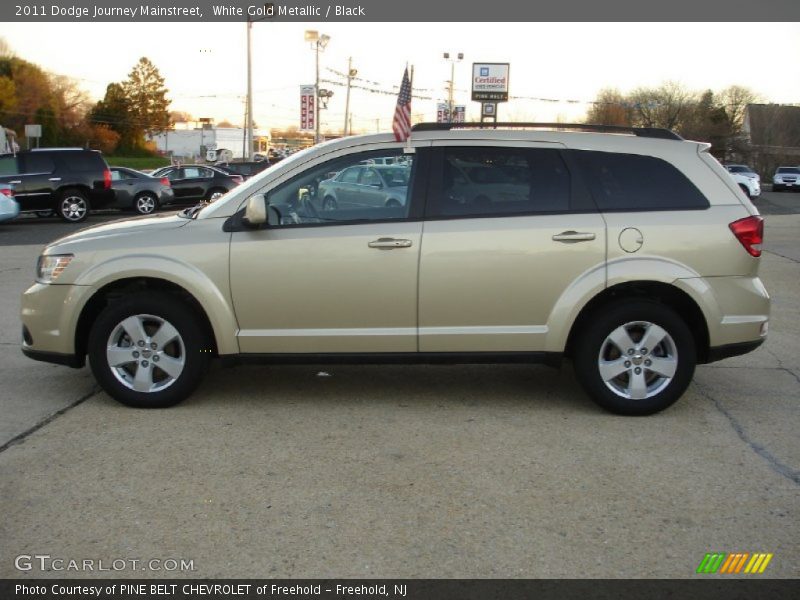 White Gold Metallic / Black 2011 Dodge Journey Mainstreet