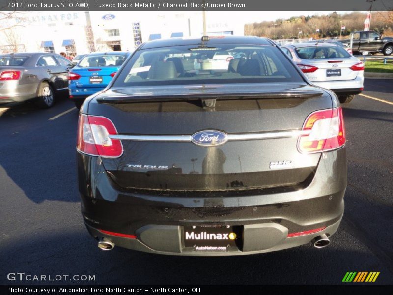 Tuxedo Black Metallic / Charcoal Black/Umber Brown 2012 Ford Taurus SHO AWD