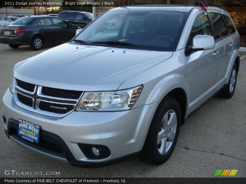 Bright Silver Metallic / Black 2011 Dodge Journey Mainstreet