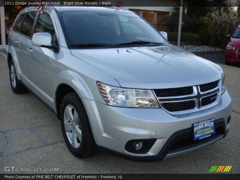 Bright Silver Metallic / Black 2011 Dodge Journey Mainstreet