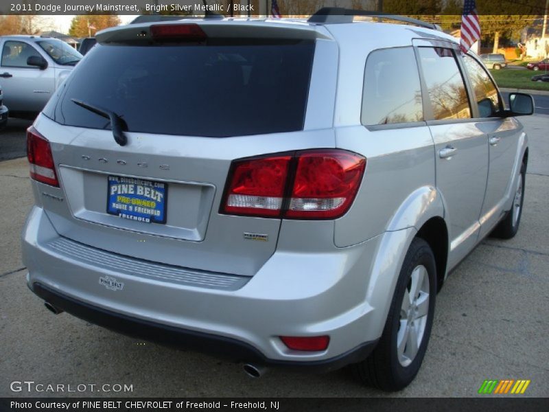 Bright Silver Metallic / Black 2011 Dodge Journey Mainstreet