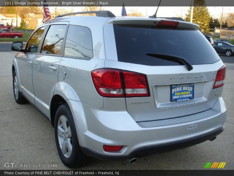 Bright Silver Metallic / Black 2011 Dodge Journey Mainstreet