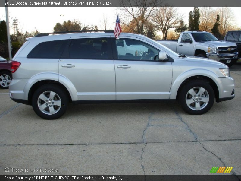 Bright Silver Metallic / Black 2011 Dodge Journey Mainstreet