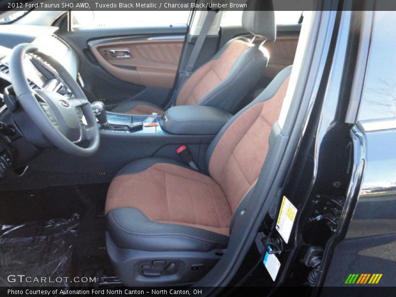  2012 Taurus SHO AWD Charcoal Black/Umber Brown Interior