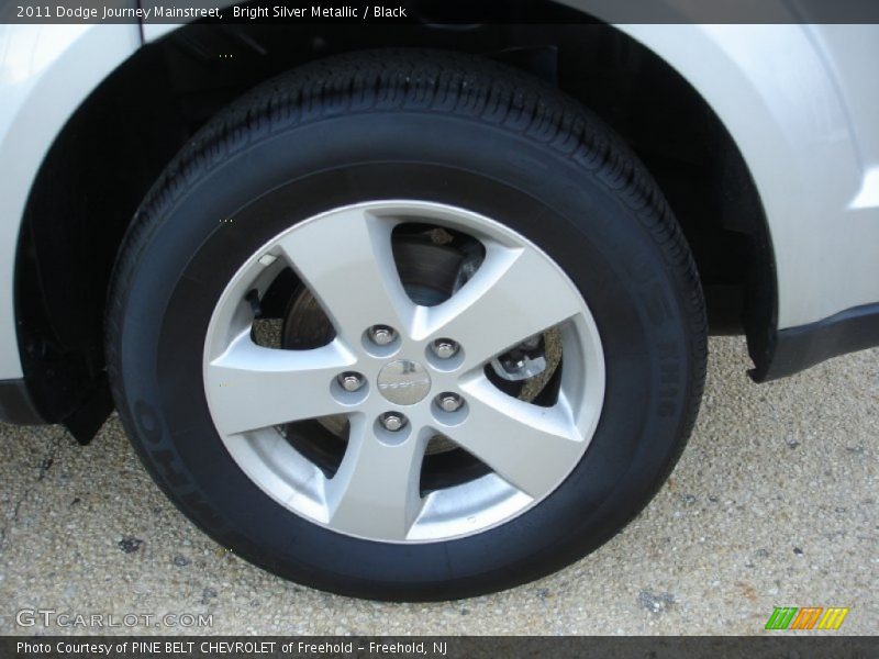 Bright Silver Metallic / Black 2011 Dodge Journey Mainstreet