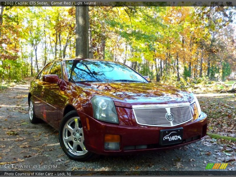 Garnet Red / Light Neutral 2003 Cadillac CTS Sedan